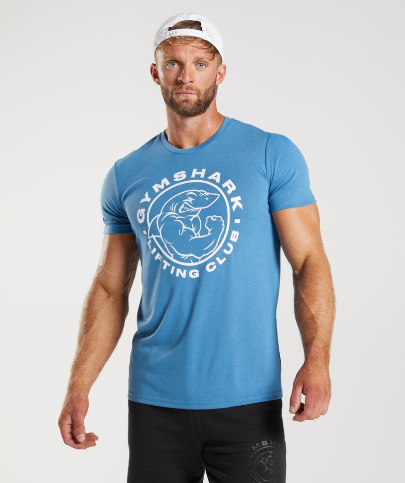 Gymshark Legacy T-shirt Herr Blå | SE-18463G