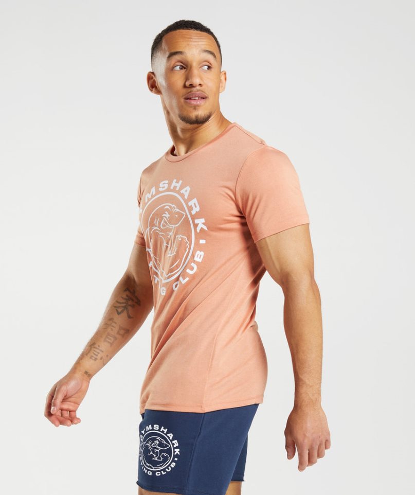 Gymshark Legacy T-shirt Herr Orange | SE-75684J