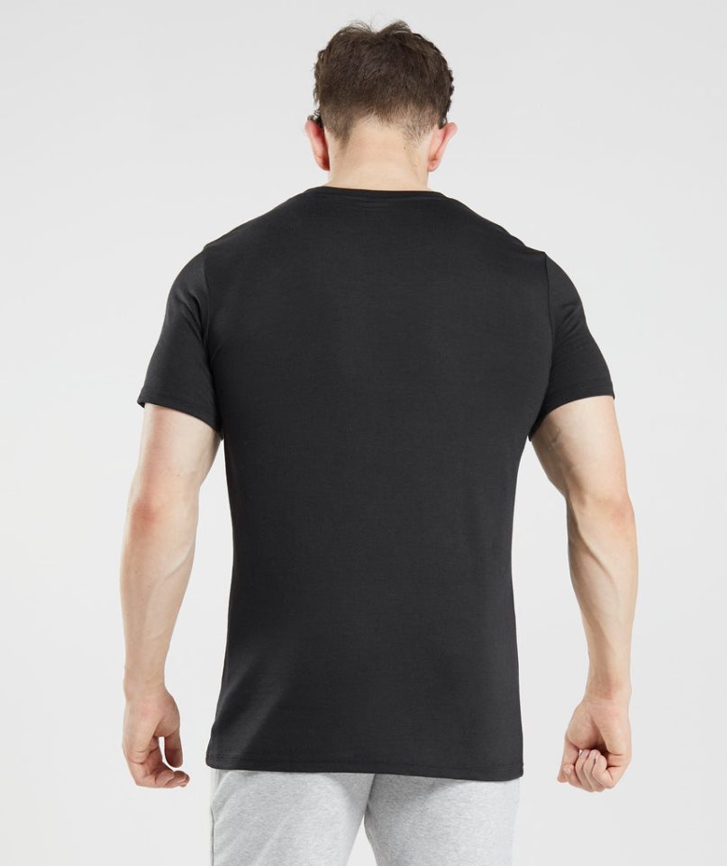 Gymshark Legacy T-shirt Herr Svarta | SE-52470C