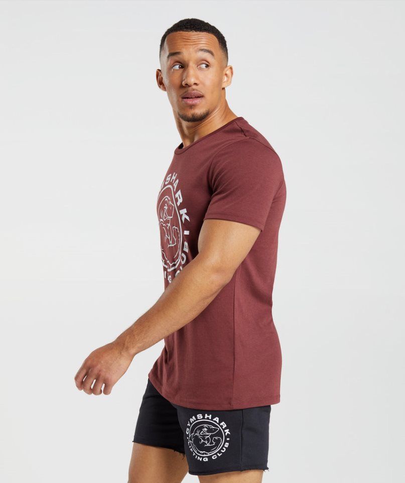 Gymshark Legacy T-shirt Herr Vinröda | SE-08169G