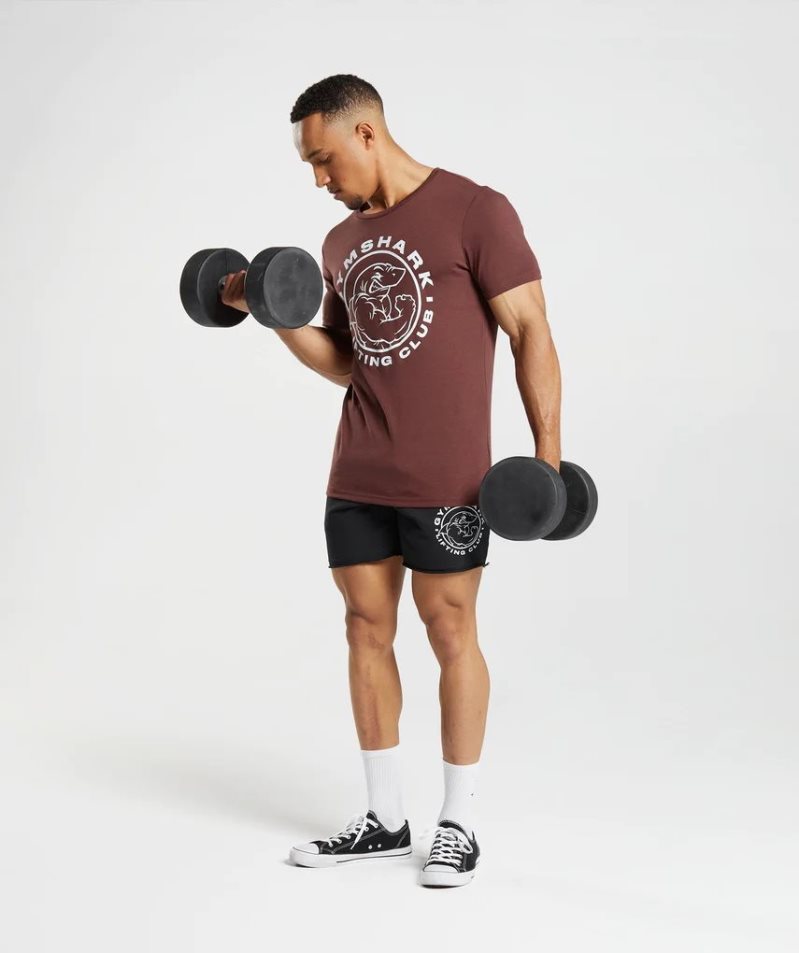 Gymshark Legacy T-shirt Herr Vinröda | SE-08169G