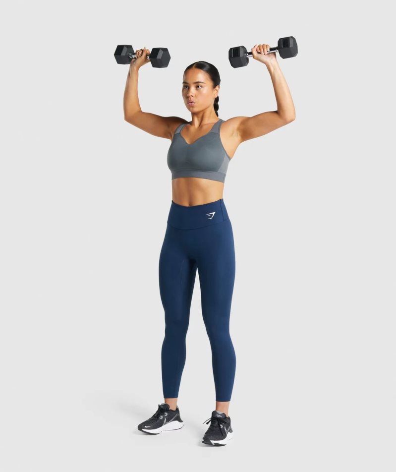 Gymshark Lätta High Support Sport Bh Dam Grå | SE-50813G