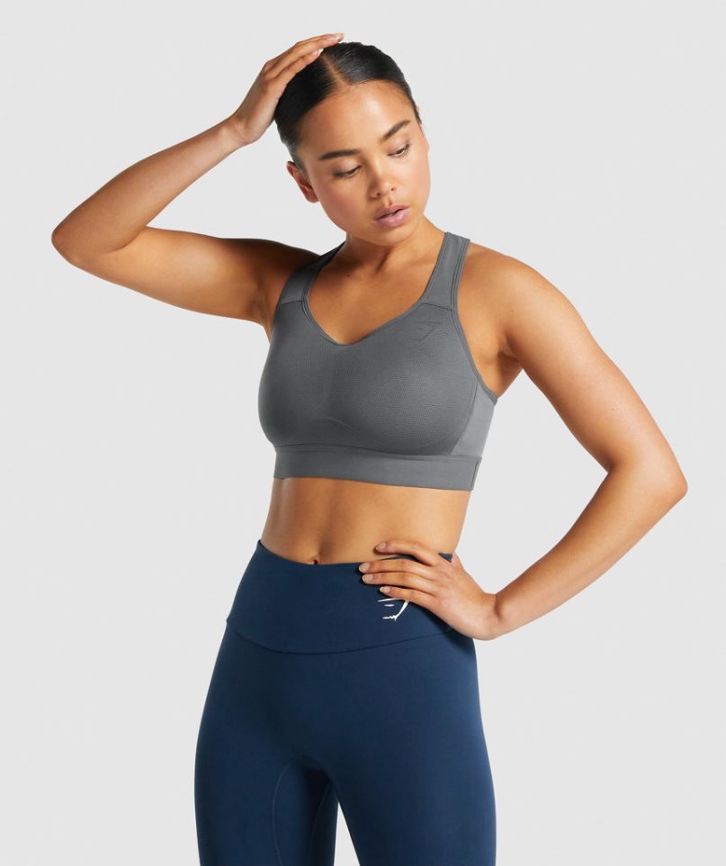 Gymshark Lätta High Support Sport Bh Dam Grå | SE-50813G