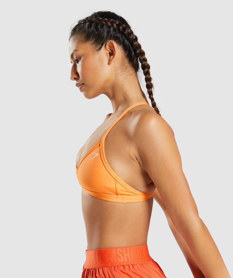 Gymshark Minimal Sport Bh Dam Orange | SE-32681C