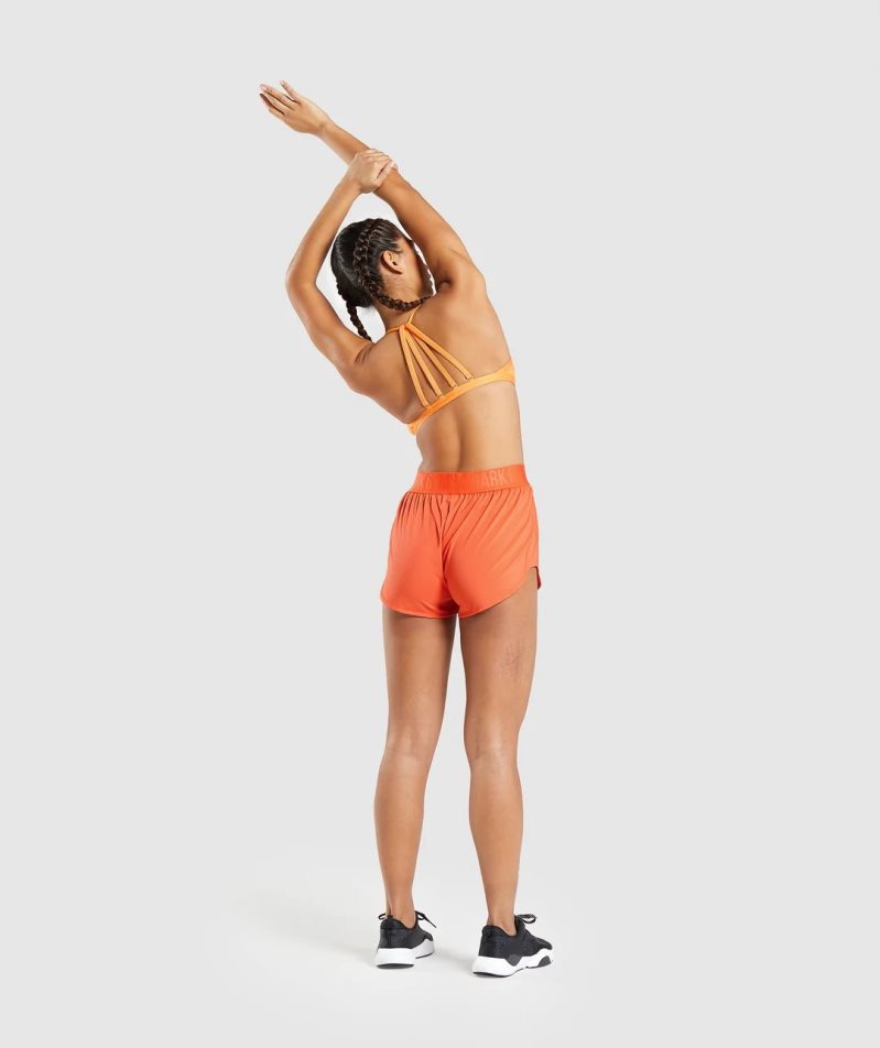 Gymshark Minimal Sport Bh Dam Orange | SE-32681C