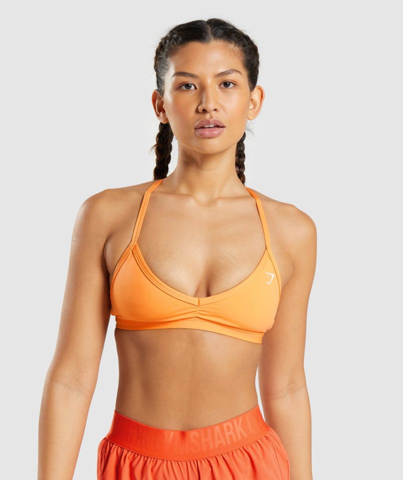 Gymshark Minimal Sport Bh Dam Orange | SE-32681C