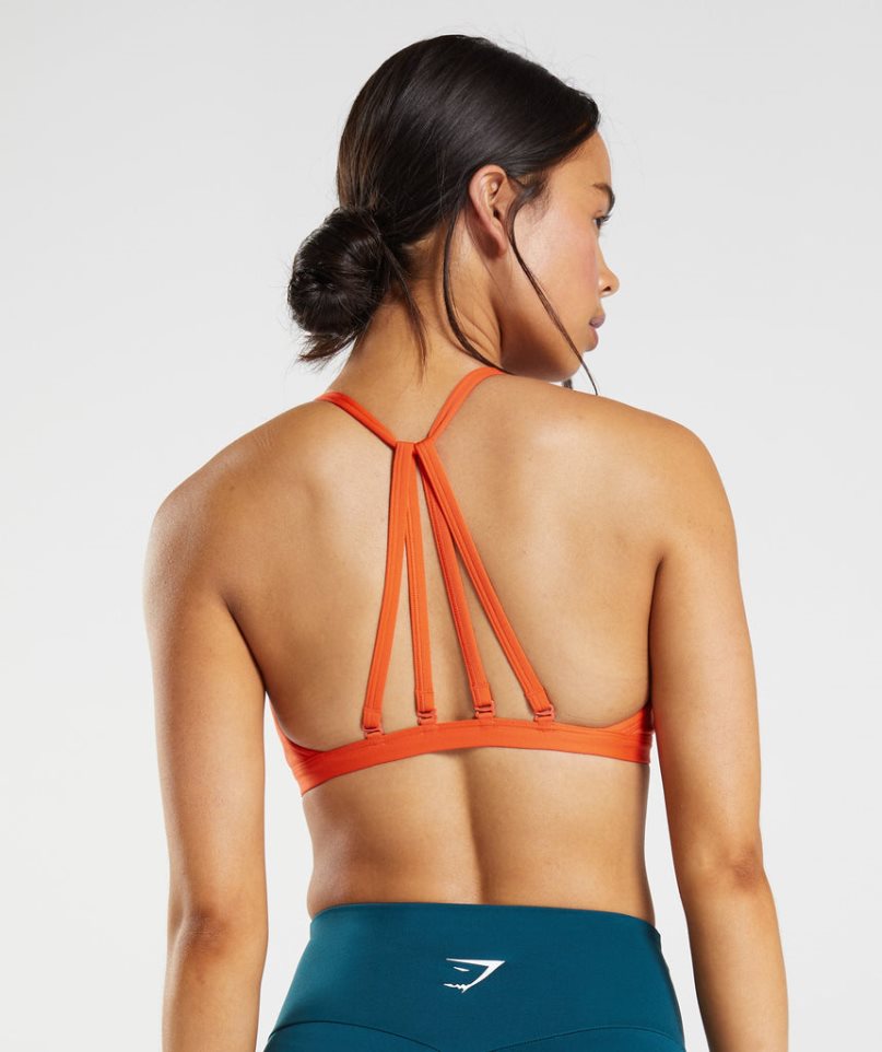 Gymshark Minimal Sport Bh Dam Orange | SE-67081V