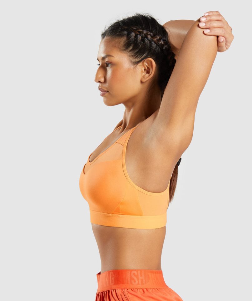 Gymshark Open Back Sport Bh Dam Orange | SE-82497Q