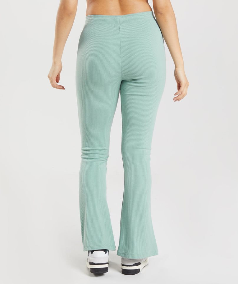 Gymshark Pause Flared Leggings Dam Ljusgröna | SE-73089U