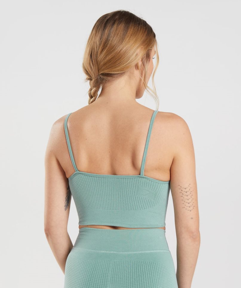 Gymshark Pause Seamless Bralette Sport Bh Dam Mintgröna | SE-56097Q