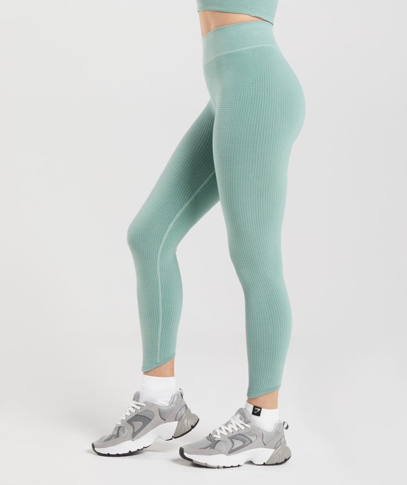 Gymshark Pause Seamless Leggings Dam Ljusgröna | SE-97431R