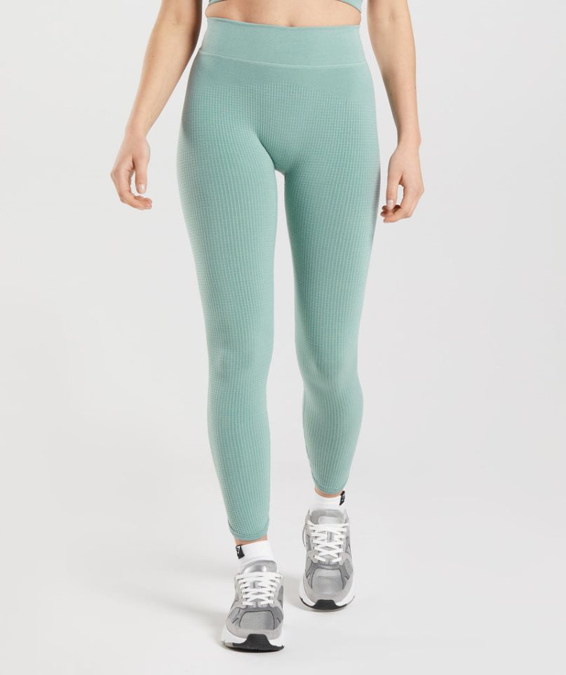 Gymshark Pause Seamless Leggings Dam Ljusgröna | SE-97431R