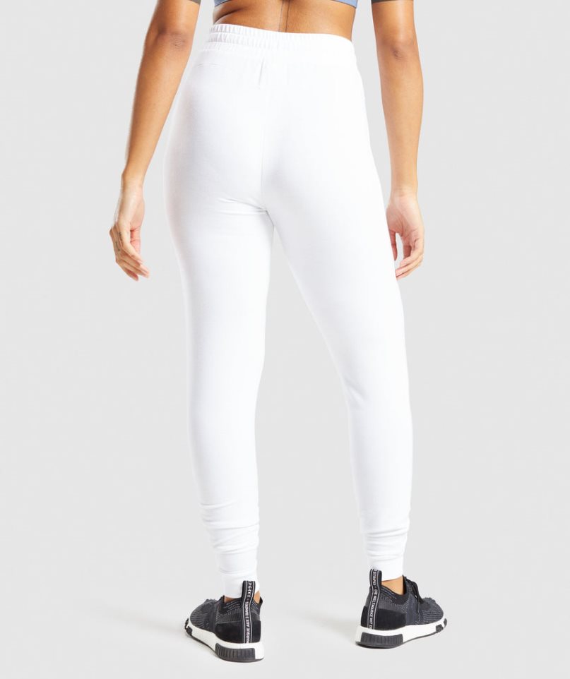 Gymshark Pippa Tränings Mjukisbyxor Dam Vita | SE-61320O