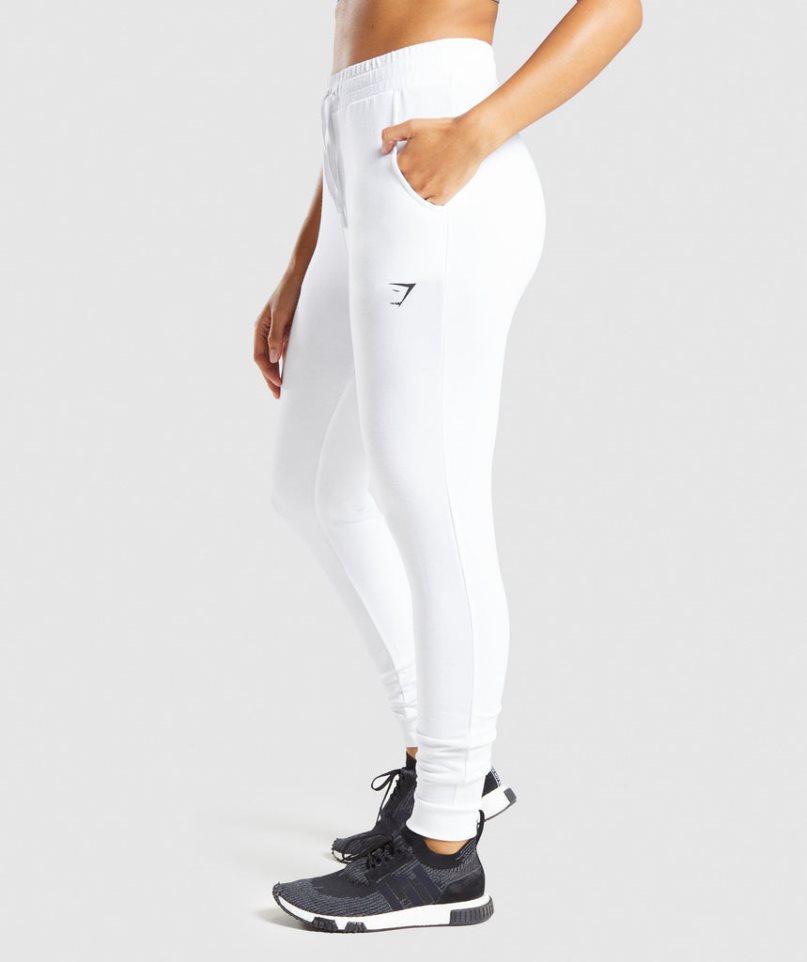 Gymshark Pippa Tränings Mjukisbyxor Dam Vita | SE-61320O