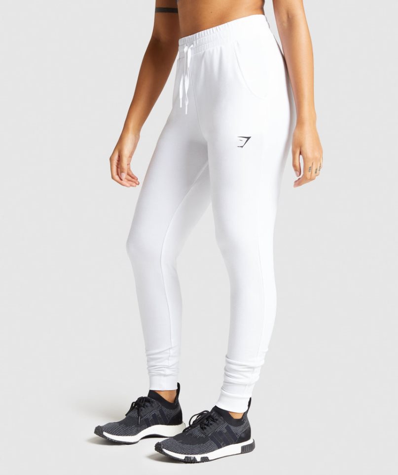 Gymshark Pippa Tränings Mjukisbyxor Dam Vita | SE-61320O