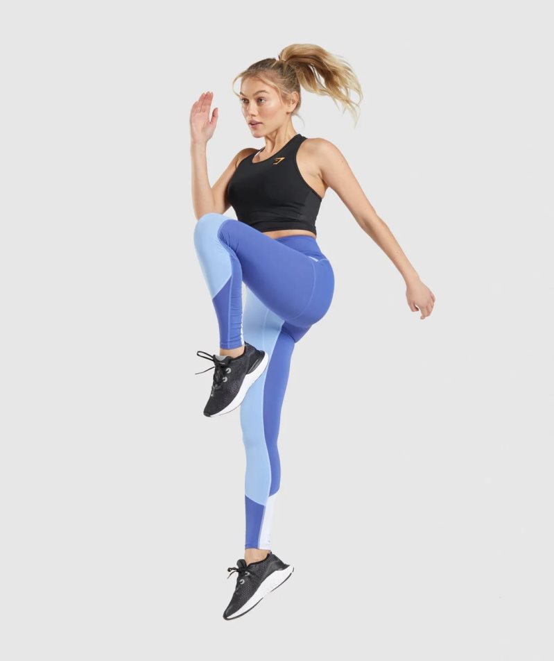 Gymshark Pulse Crop Linnen Dam Svarta | SE-95431M