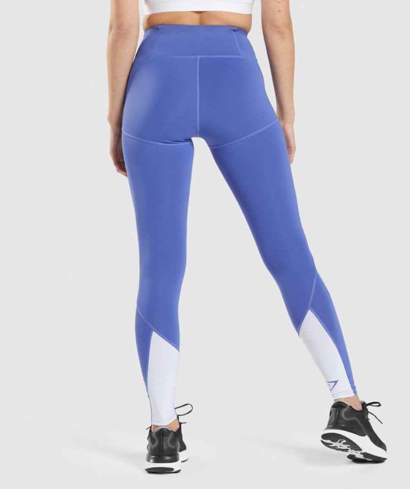 Gymshark Pulse Mesh Leggings Dam Blå | SE-23406A