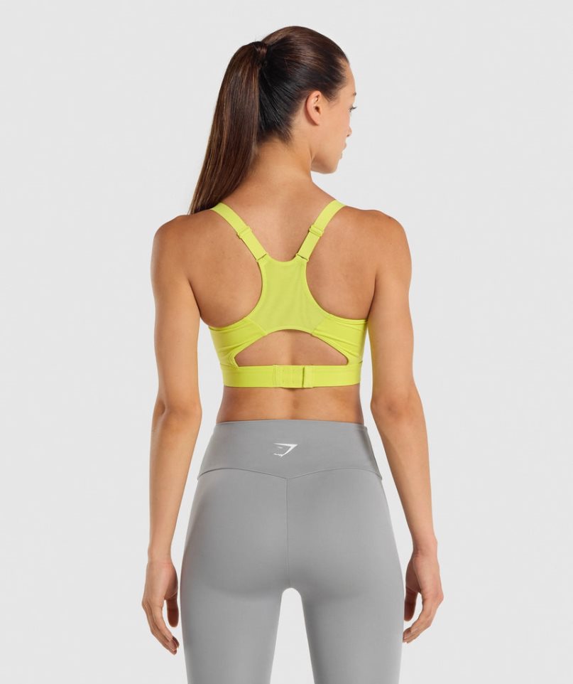 Gymshark Racer Back Sport Bh Dam Gula | SE-59701Y