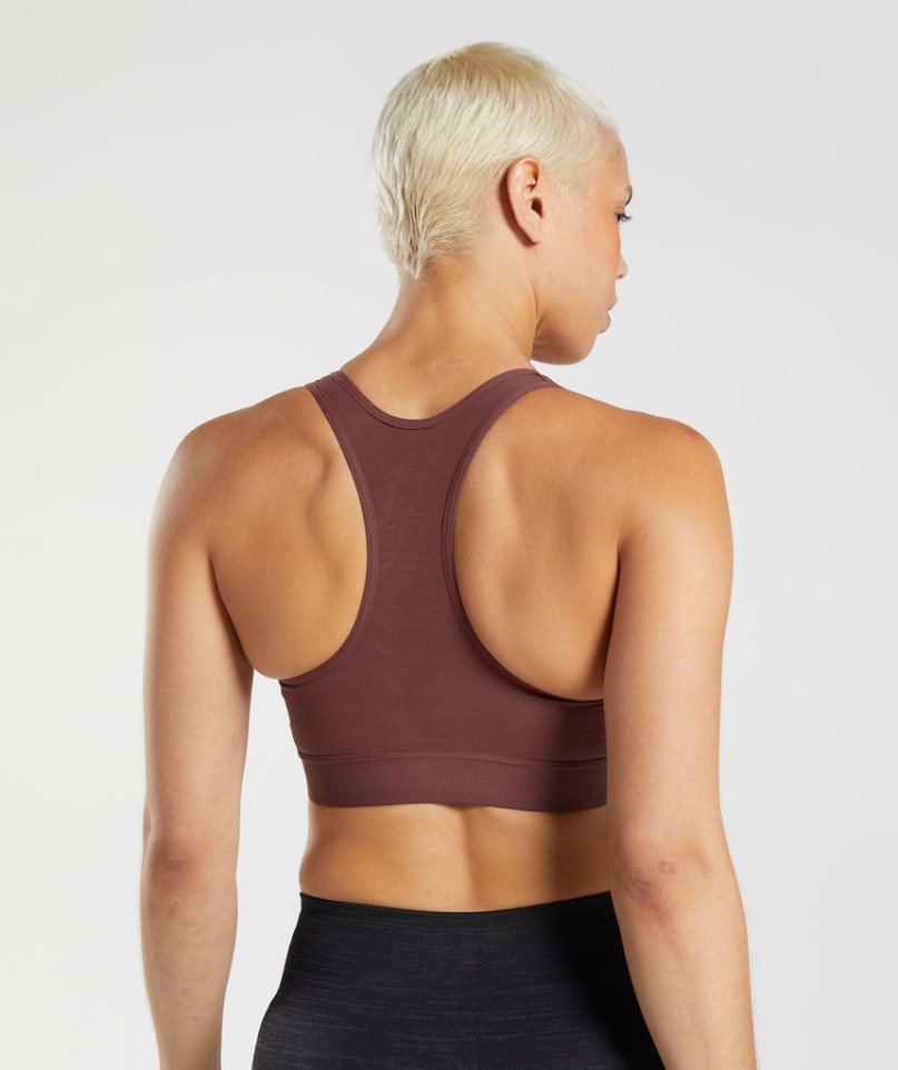 Gymshark Racerback High Support Sport Bh Dam Mörkbruna | SE-65903Y