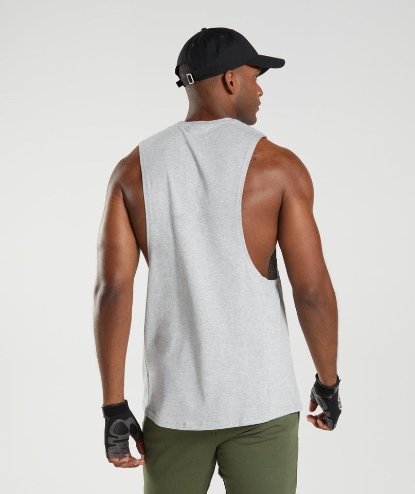 Gymshark React Drop Arm Linnen Herr Ljusgrå | SE-38269T