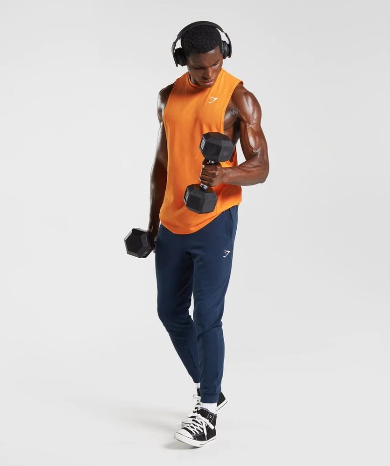 Gymshark React Drop Arm Linnen Herr Orange | SE-39257B