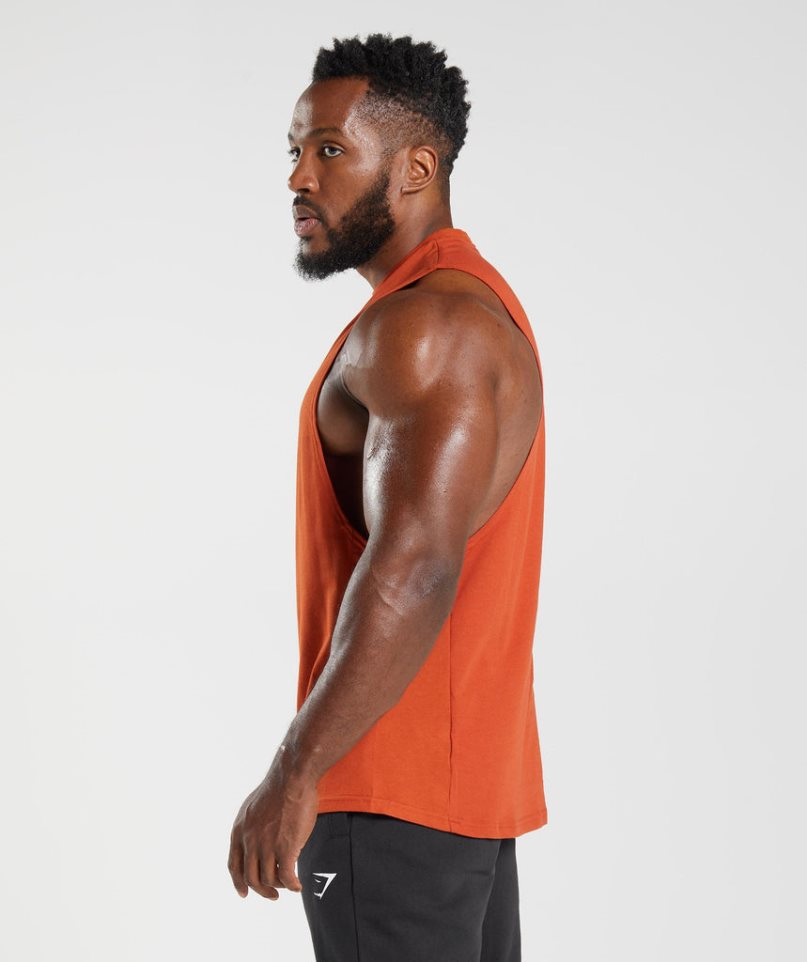 Gymshark React Drop Arm Linnen Herr Orange | SE-58169O