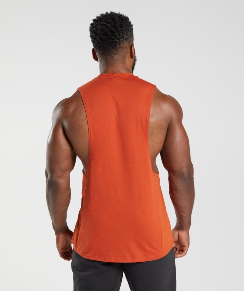 Gymshark React Drop Arm Linnen Herr Orange | SE-58169O