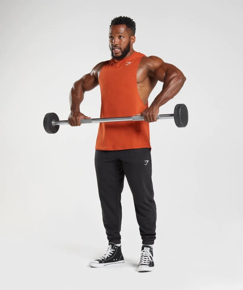 Gymshark React Drop Arm Linnen Herr Orange | SE-58169O