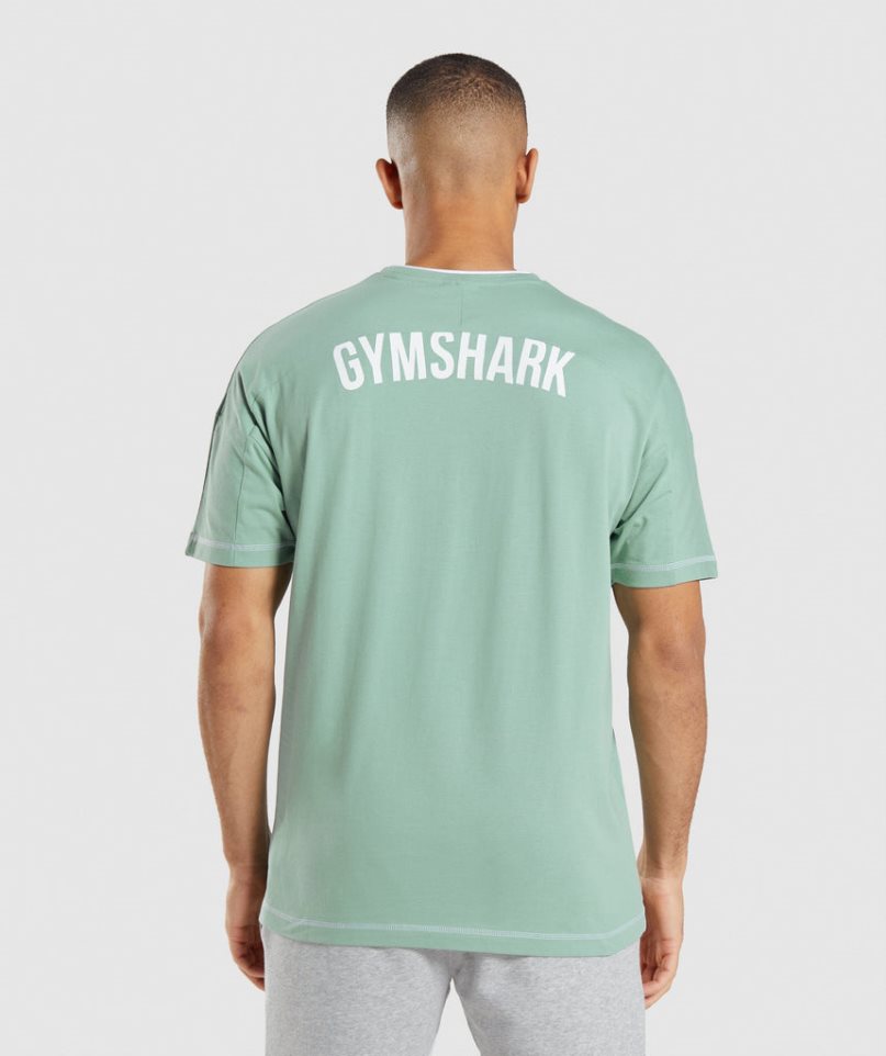 Gymshark Recess T-shirt Herr Ljusgröna | SE-06972K