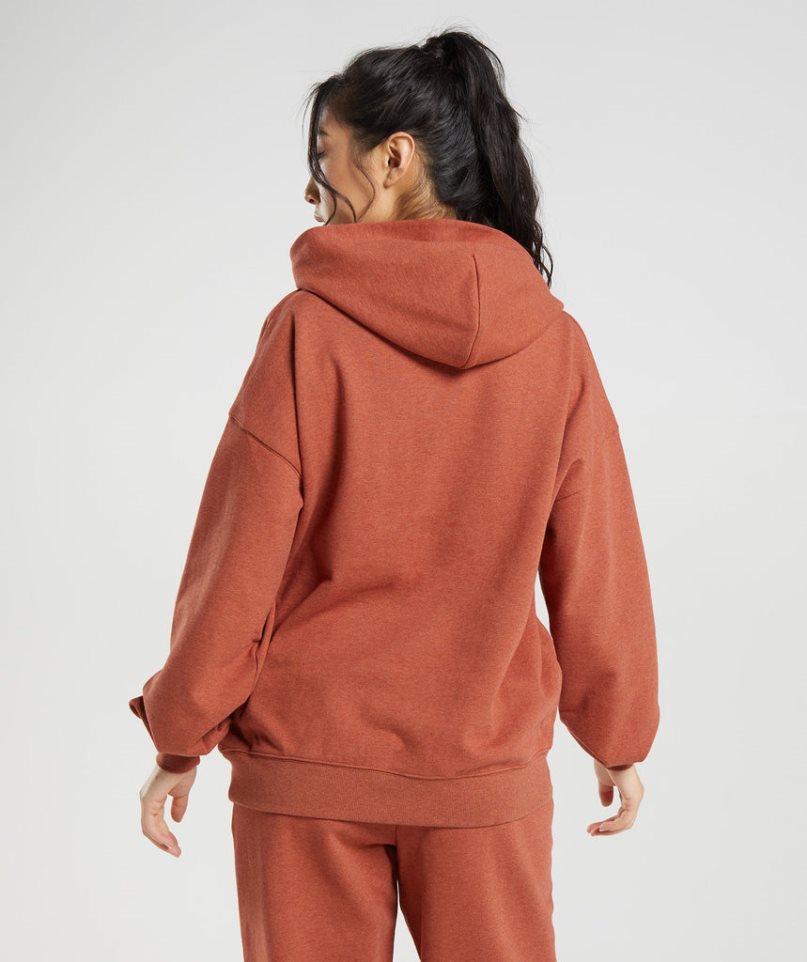 Gymshark Rest Day Sweats Hoodie Dam Bruna | SE-97086Y