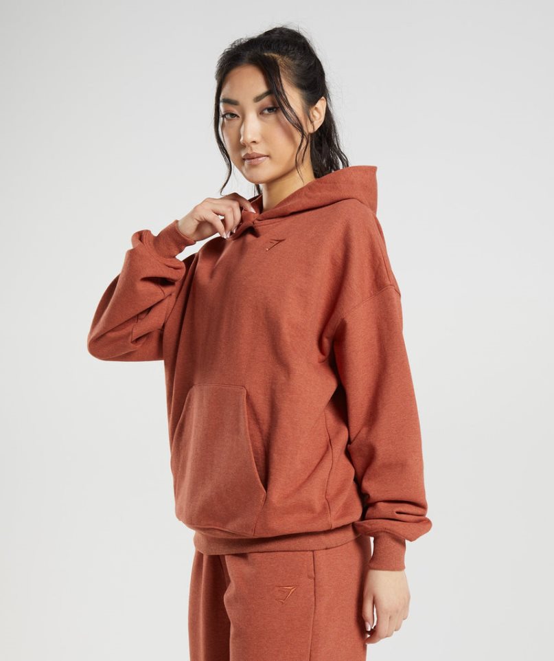 Gymshark Rest Day Sweats Hoodie Dam Bruna | SE-97086Y