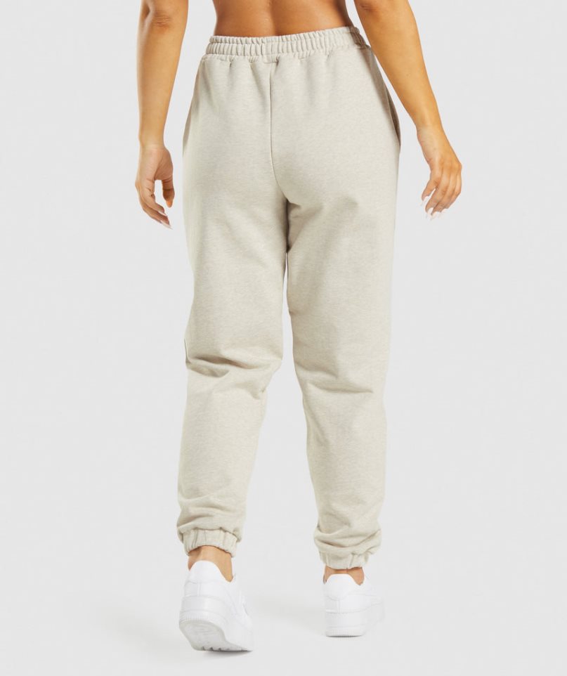 Gymshark Rest Day Sweats Mjukisbyxor Dam Beige | SE-51962V