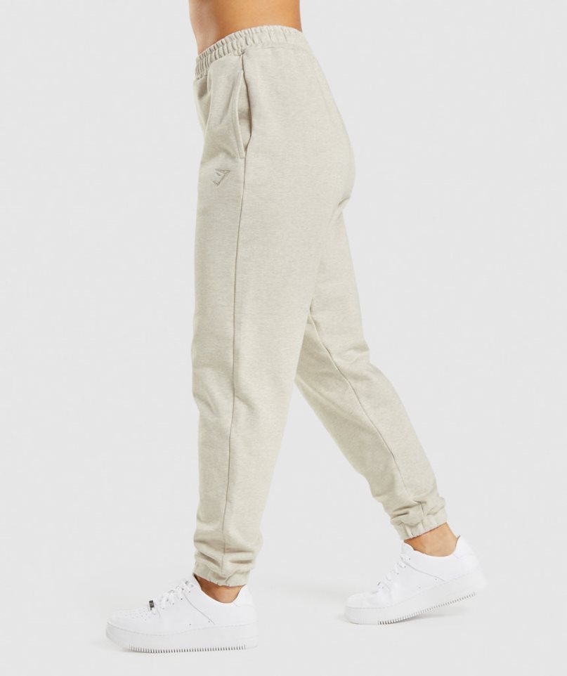 Gymshark Rest Day Sweats Mjukisbyxor Dam Beige | SE-51962V