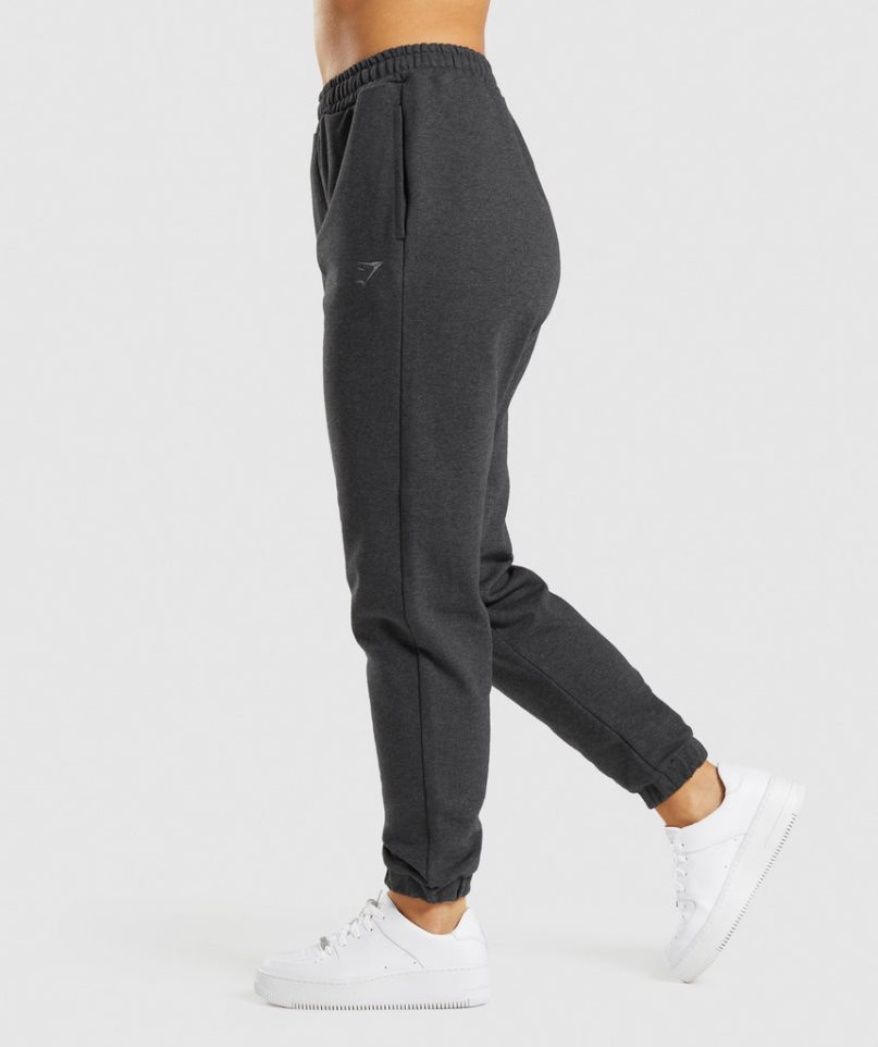 Gymshark Rest Day Sweats Mjukisbyxor Dam Svarta | SE-82719X