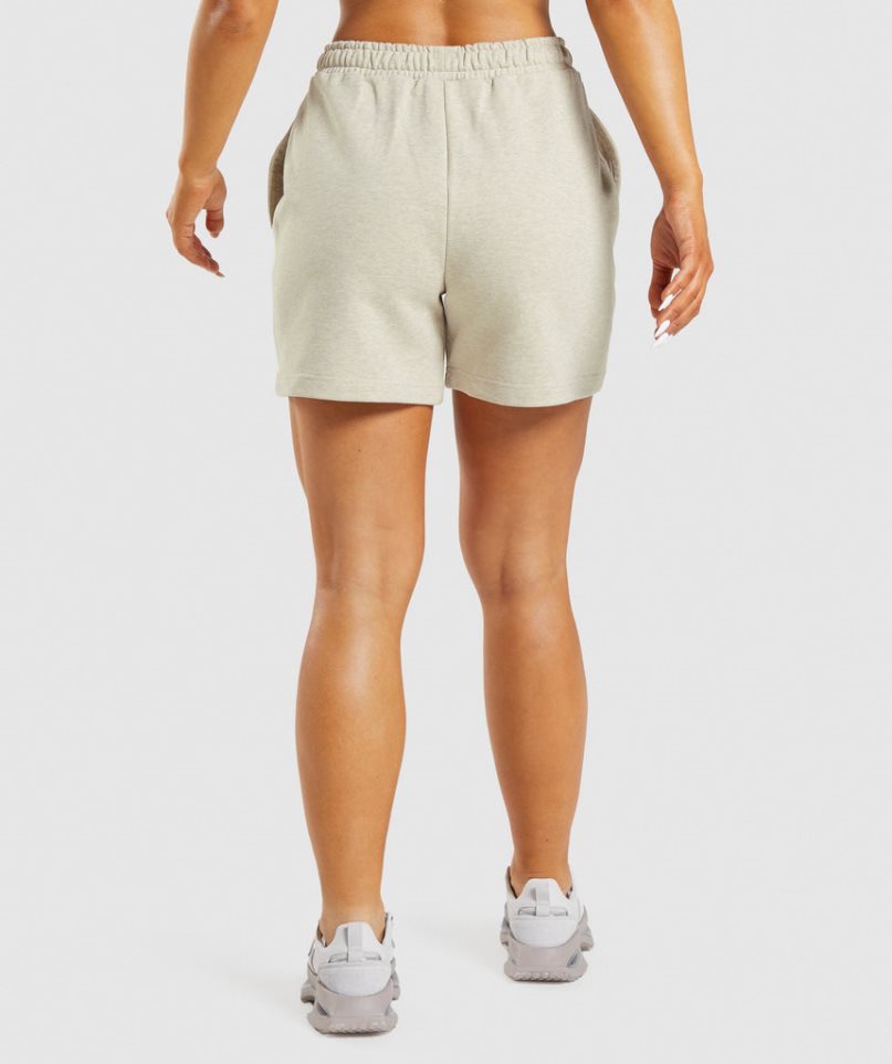 Gymshark Rest Day Sweats Shorts Dam Beige | SE-65384E