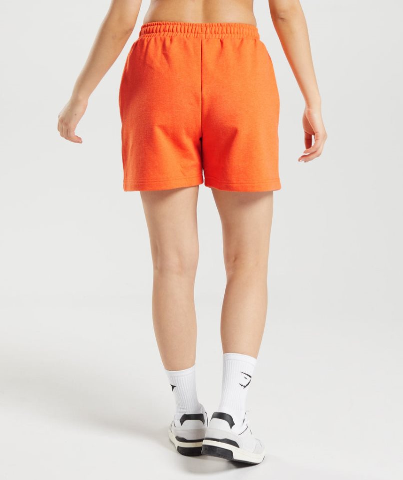 Gymshark Rest Day Sweats Shorts Dam Orange | SE-42958S