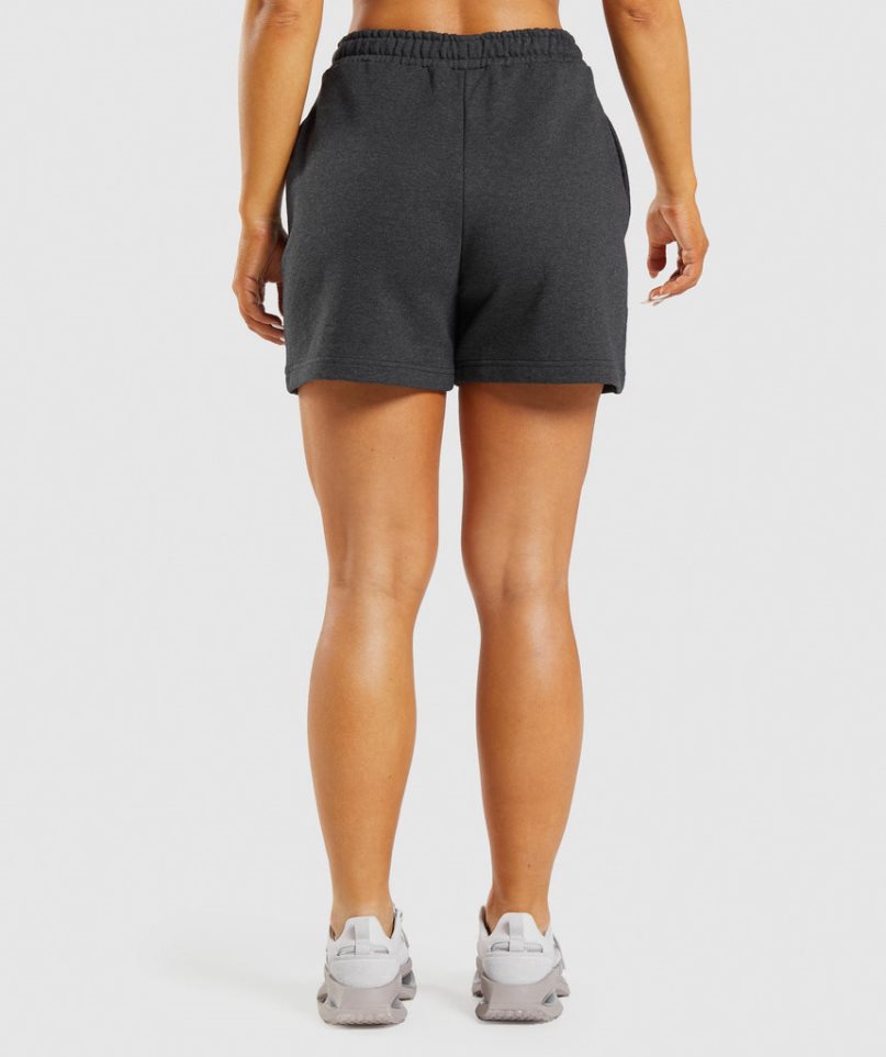 Gymshark Rest Day Sweats Shorts Dam Svarta | SE-12806D