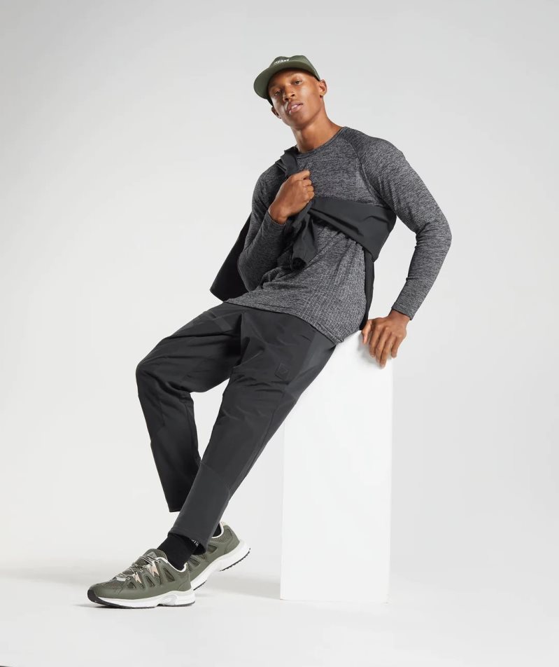 Gymshark Retake Woven Mjukisbyxor Herr Svarta | SE-78316D