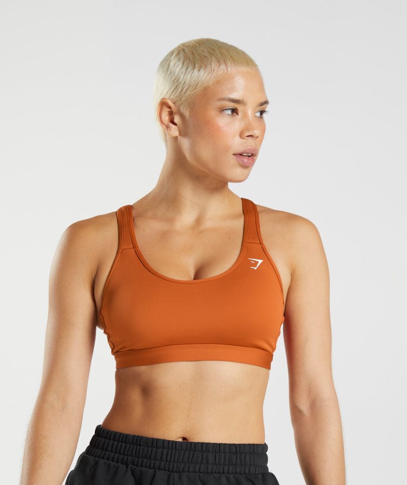 Gymshark Scoop Neck Sport Bh Dam Bruna | SE-54190A