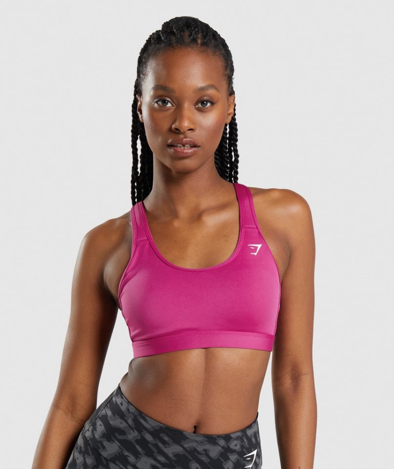 Gymshark Scoop Neck Sport Bh Dam Rosa | SE-18542U