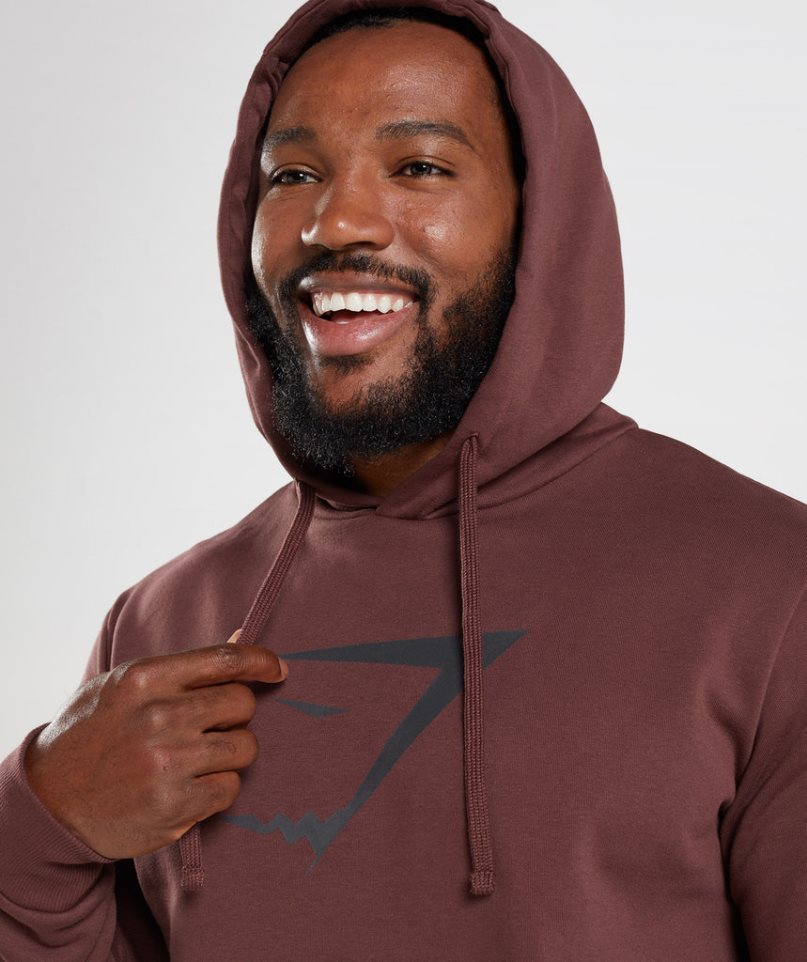 Gymshark Sharkhead Infill Hoodie Herr Bruna | SE-24076T