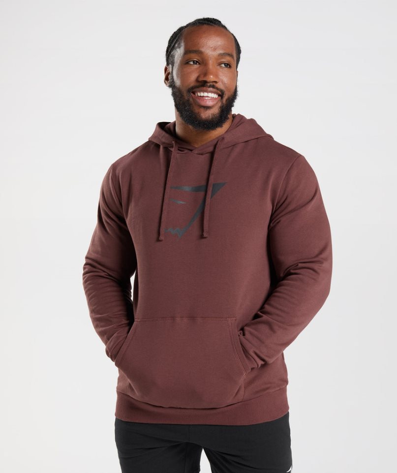 Gymshark Sharkhead Infill Hoodie Herr Bruna | SE-24076T