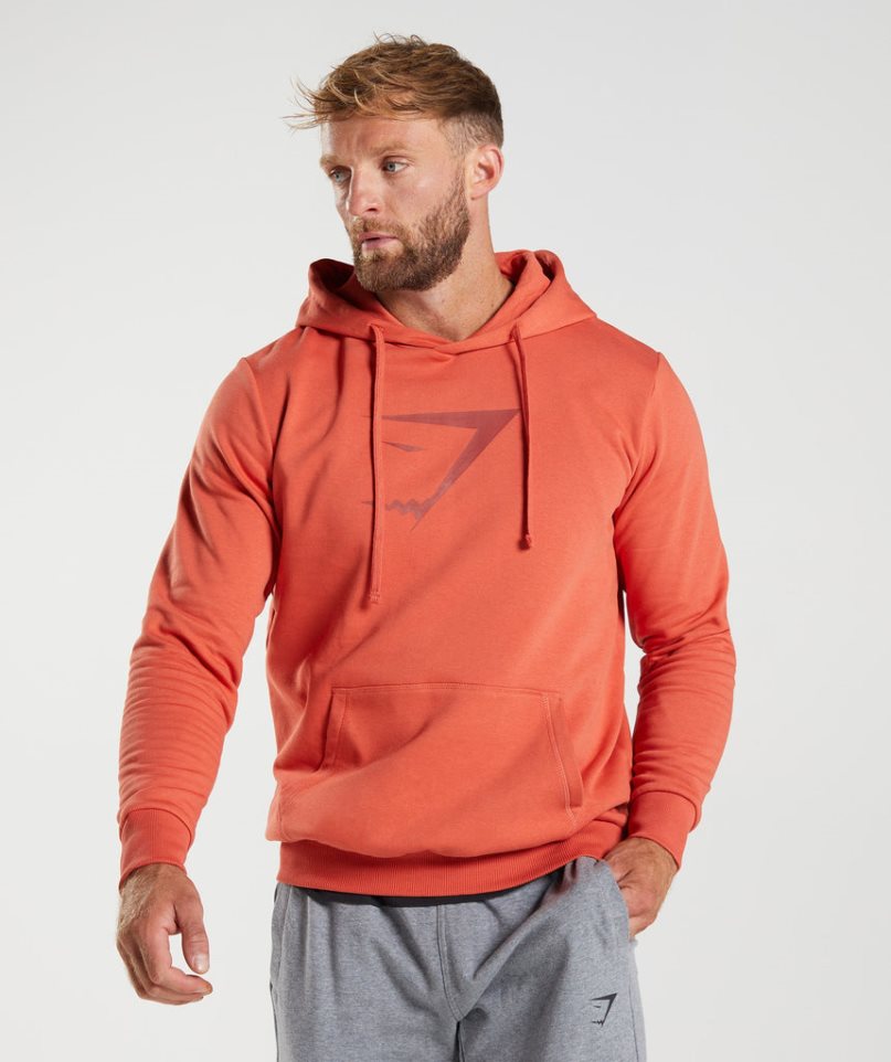 Gymshark Sharkhead Infill Hoodie Herr Orange | SE-37856N