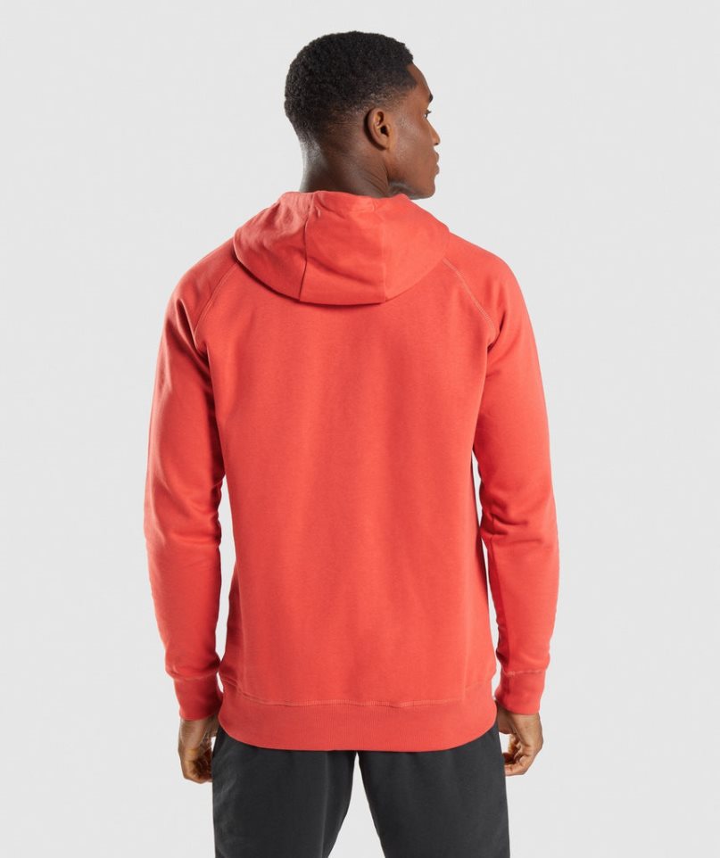 Gymshark Sharkhead Infill Hoodie Herr Orange | SE-79548W