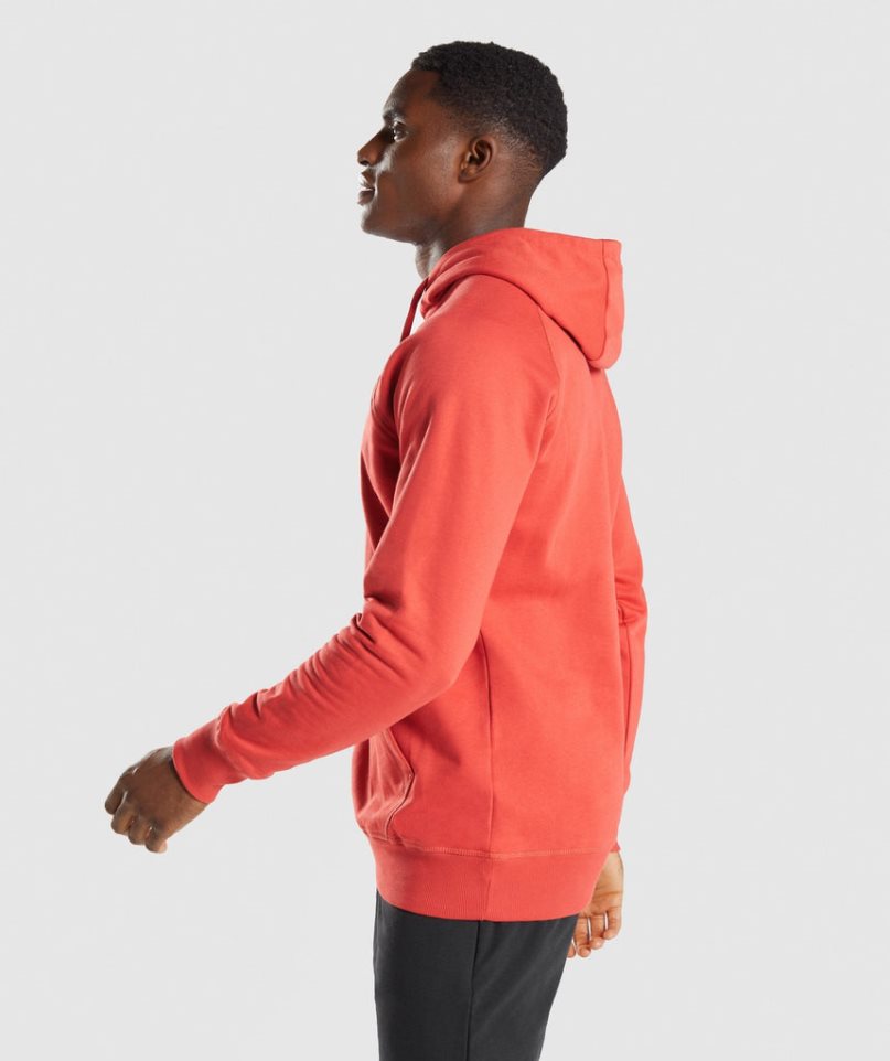 Gymshark Sharkhead Infill Hoodie Herr Orange | SE-79548W