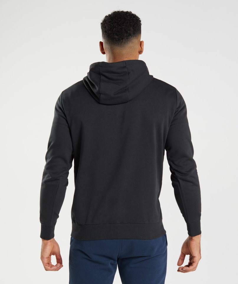 Gymshark Sharkhead Infill Hoodie Herr Svarta | SE-32568H