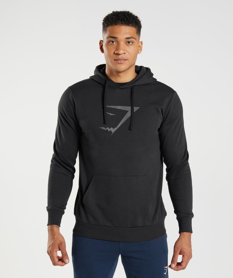 Gymshark Sharkhead Infill Hoodie Herr Svarta | SE-32568H