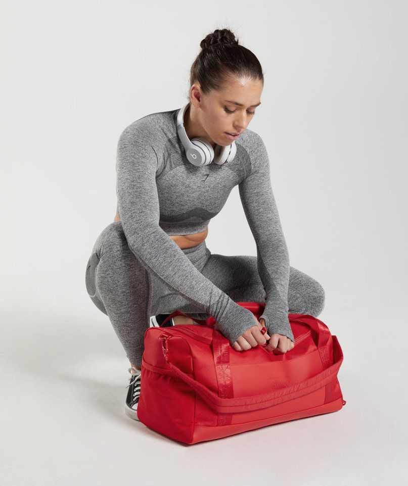 Gymshark Small Everyday Gym Sportväska Röda | SE-21068Z