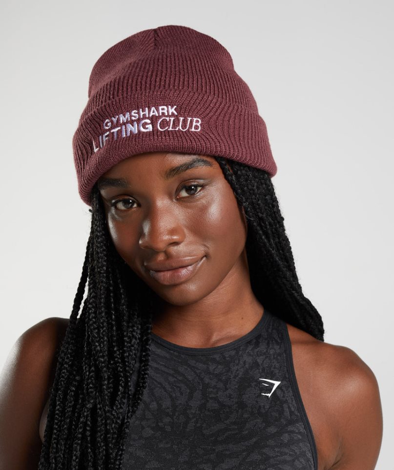 Gymshark Social Club Mössa Vinröda | SE-04365Z