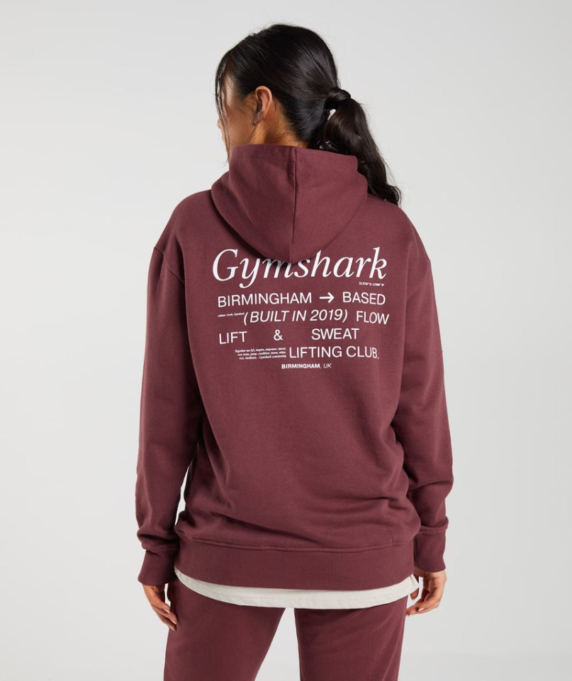 Gymshark Social Club Oversized Hoodie Dam Bruna | SE-70815Q